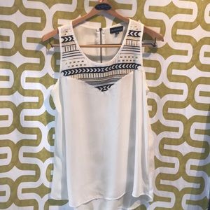 Sheer sleeveless fun blouse